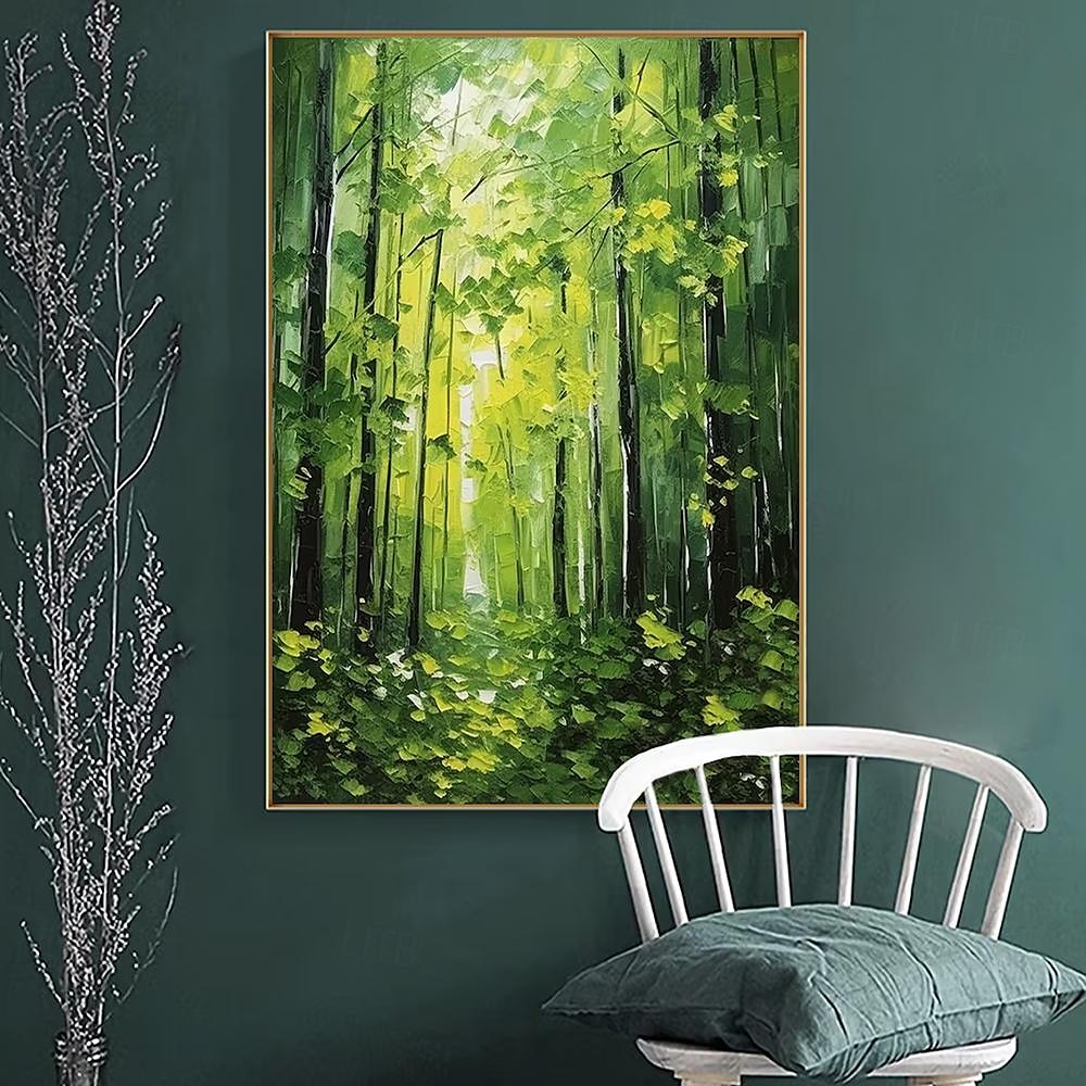 Mintura Handmade Abstract Tree Landscape Oil Paintings On Canvas Wall Art Decoration Modern Forest Picture For Home Decor Rolled Frameless Unstretched Painting 2026 - $130.99 –P3
