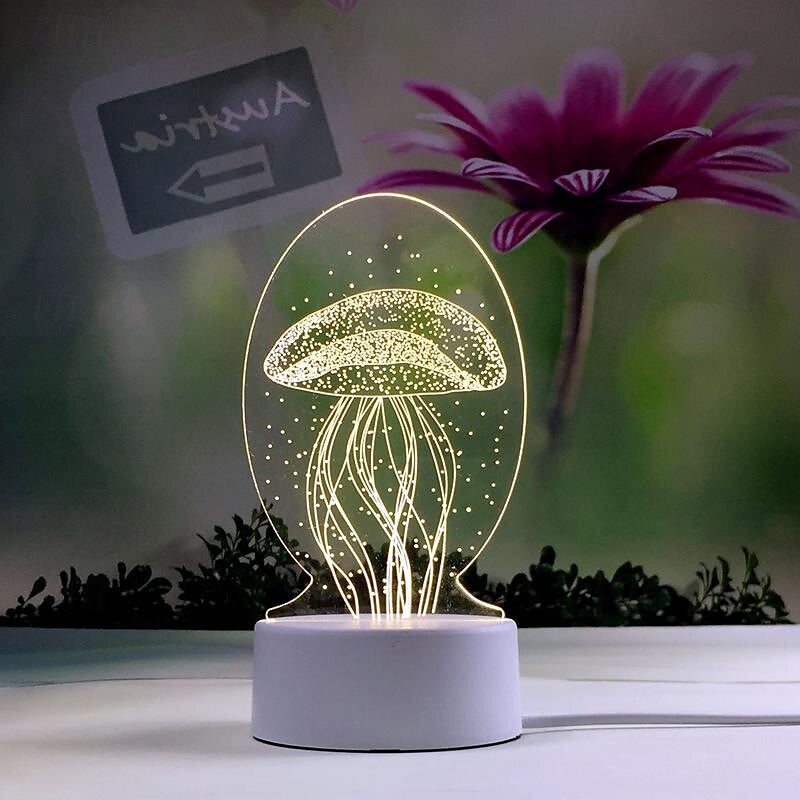 3D Night Light Bedroom Bedside Lamp Eye Care Led Light Birthday Valentine's Day Gift 2025 - $12.99 –P14