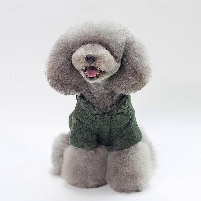 Perros Gatos Abrigos Chaqueta Moda Estilo lindo Invierno Templado Suave Lavable Cómodo Exterior Deportes Ropa para perros for Bichón Frisé Caniche Pomerania Animal doméstico del bebé Mariposa 2025 - $23.99 –P9