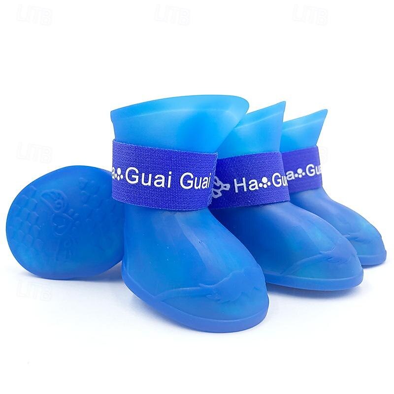 Dog Boots / Shoes Anti-Slip Sports & Outdoors Waterproof Solid Colored For Pets PVC Black 2026 - $22.99 –P6