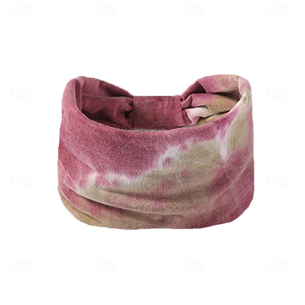 fasce boho larghe fasce per capelli turbante stile africano fasce annodate elasticizzate leopardate fasce floreali elastiche per capelli yaga accessori di moda per donne e ragazze nere (set 6) del 2025 a $6.99 –P5