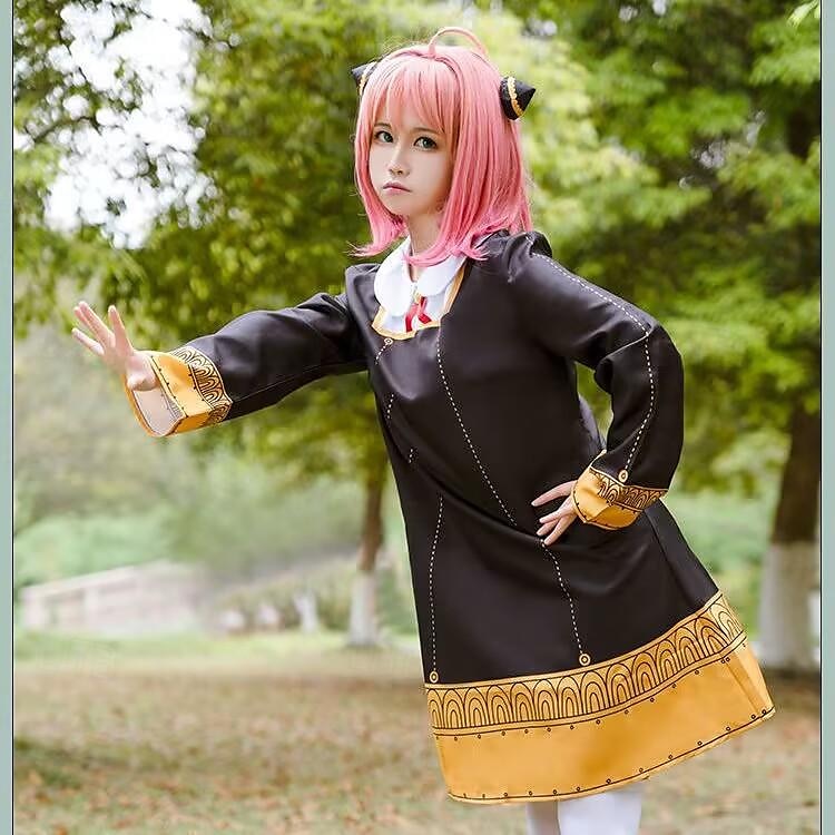 Cosplay Anya Forger Anime Dress Outfits Masquerade Cosplay Suits Halloween Carnival Masquerade Dress Socks Headwear For Women's Girls' Kid's Adults' 2025 - $22.99 –P3