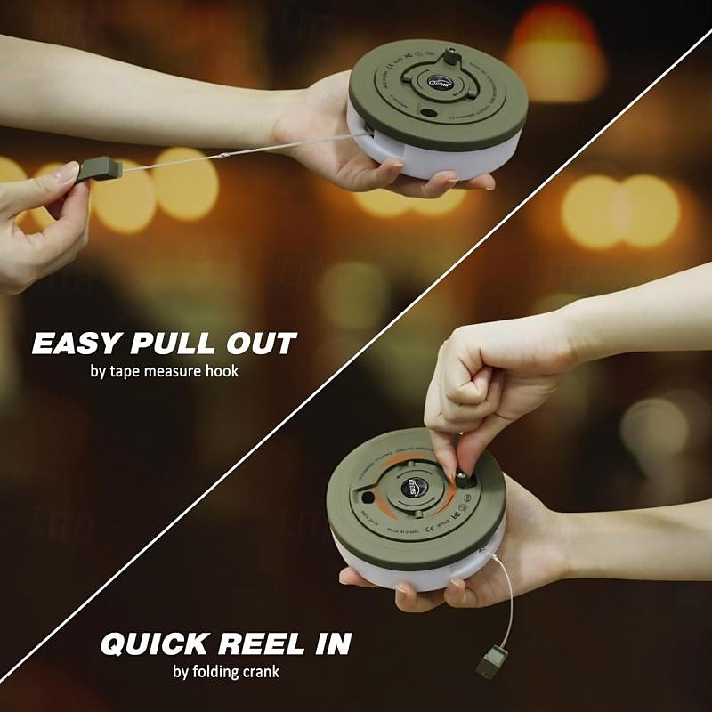 Outdoor Waterproof Portable Stowable String Light 7M/10M RGB with APP Control for Camping Tent Spring Picnic 2025 - $37.99 –P8