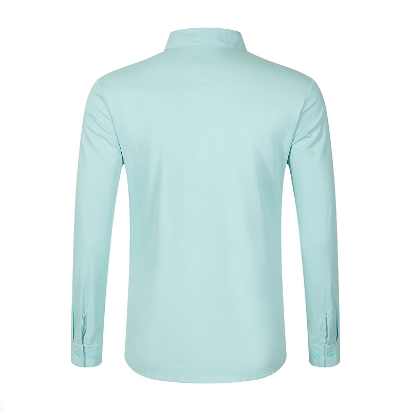 Men's Dress Shirt Button Up Shirt Plain Wedding Daily Light Blue Black White Pink Long Sleeve Lapel Spring &  Fall Clothing Apparel Collared Shirts 2026 - $31.99 –P13