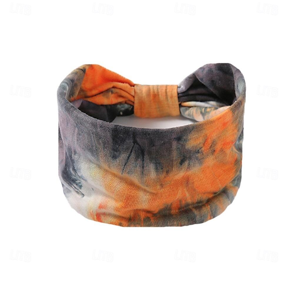 fasce boho larghe fasce per capelli turbante stile africano fasce annodate elasticizzate leopardate fasce floreali elastiche per capelli yaga accessori di moda per donne e ragazze nere (set 6) del 2025 a $6.99 –P4