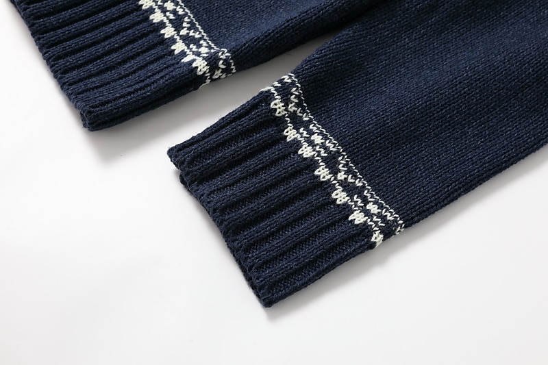 Men's Sweater Cardigan Sweater Zip Sweater Ribbed Knit Print Knitted Color Block Standing Collar Stylish Warm Ups Work Going out Clothing Apparel Winter Green Dark Blue M L XL 2026 - $51.99 –P6