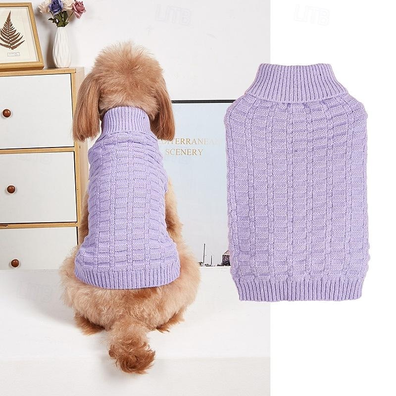 Dog Cat Sweater Jumper Cute Casual Winter Breathable Soft Washable Comfortable Outdoor Casual Daily Dog Clothing for Bichon Frise Pomeranian Baby Pet Papillon Small 2025 - $26.99 –P7