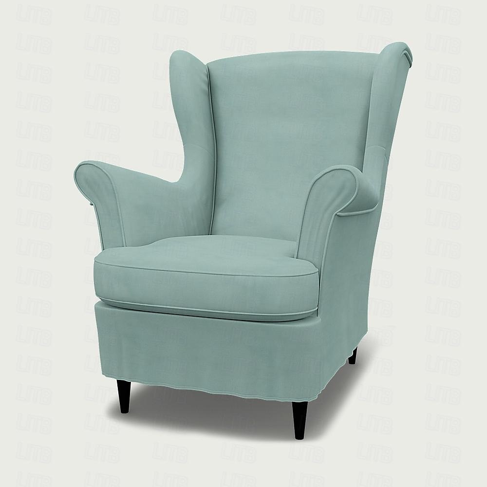 Capa de Cadeira Wingback em Linho com Capa de Braço Lavável à Máquina Secável de 2025 por $209.59 –P4