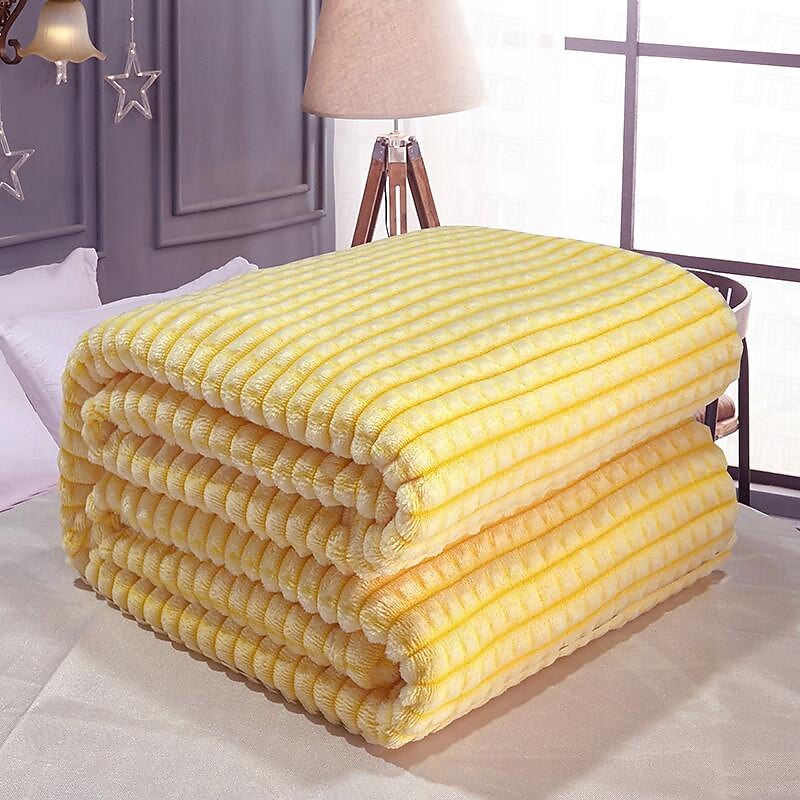 Thickened Solid Color Pineapple Checked Flannel Blanket Coral Velvet Sofa Cover Blanket Air Conditioning Blanket Nap Blanket 2025 - $8.49 –P16