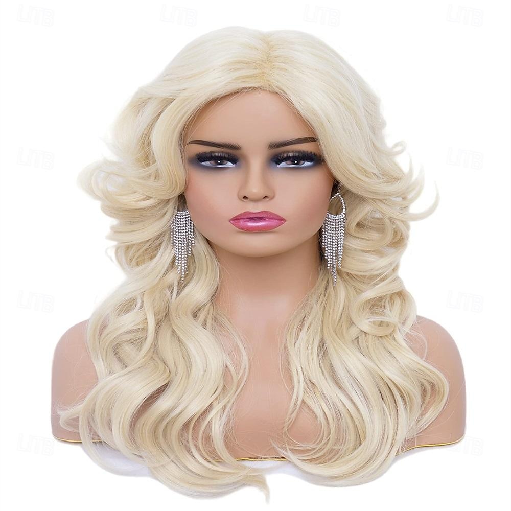 Parrucche vintage Rugelyss parrucca mista marrone per donne parrucche sintetiche a strati complete per cosplay costume parrucche disco degli anni '60 '70 '80 di Halloween del 2025 a $20.99 –P10