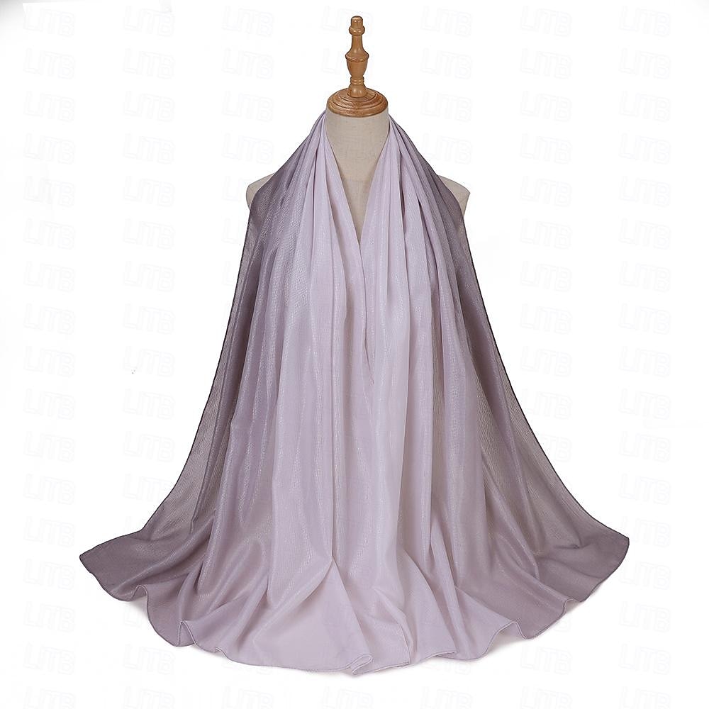 Mujer Chales Hijab Bufandas Dubai islámico árabe musulmán Ramadán Adulto Tocados 2026 - $19.49 –P9