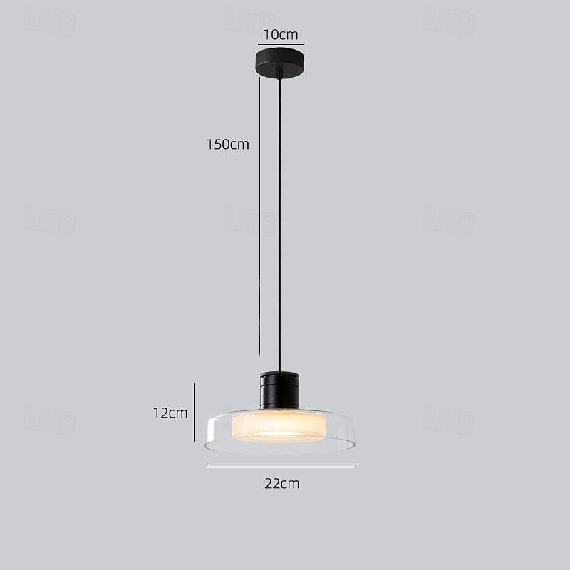 22 cm Single Design Island Design Pendant Light Glass Glass Painted Finishes Modern Nordic Style 110-120V 220-240V 2026 - $229.99 –P1