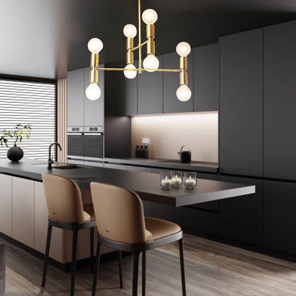 led μενταγιόν 55/100cm φωτιστικό οροφής ρυθμιζόμενο ύψος μενταγιόν μοντέρνο φωτιστικό οροφής μέσα του αιώνα για σαλόνι, τραπεζαρία, κουζίνα 2025 - $503.99 –P15