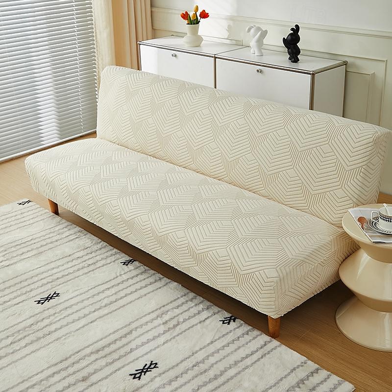 Copridivano letto senza braccioli in tessuto jacquard di 3 misure diverse, copridivano con decorazioni per Capodanno, protezione elasticizzata, copripanca elastico del 2025 a $30.99 –P16