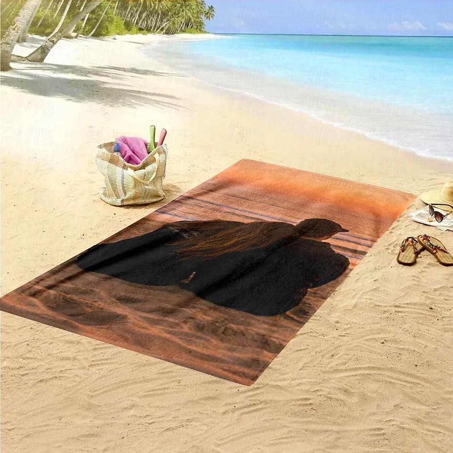Aangepaste Strandhanddoeken met Foto Badhanddoek Gepersonaliseerde Strandhanddoeken met Foto Gepersonaliseerd Cadeau voor Familie of Vrienden 31"63" (Enkelzijdige Afdruk) 2025 - $22.99 –P8