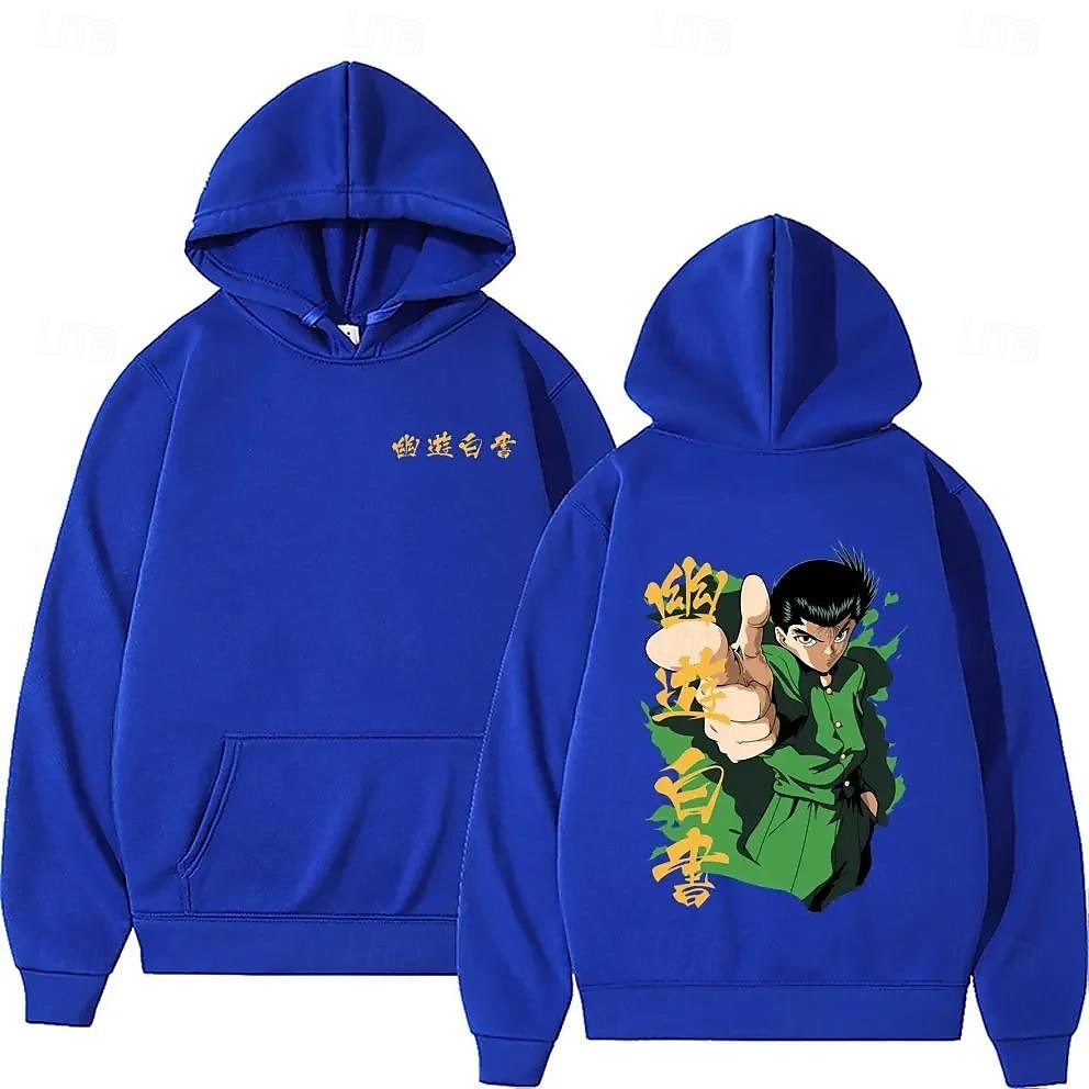 Yu Yu Hakusho Yusuke Urameshi Kurama Kapuce Animák Manga Anime Přední kapsa Grafika Pro Pro páry Pánské Dámské Dospělé Karneval Plesová maškaráda Horká ražba Běžné / Denní 2025 - $27.99 –P7