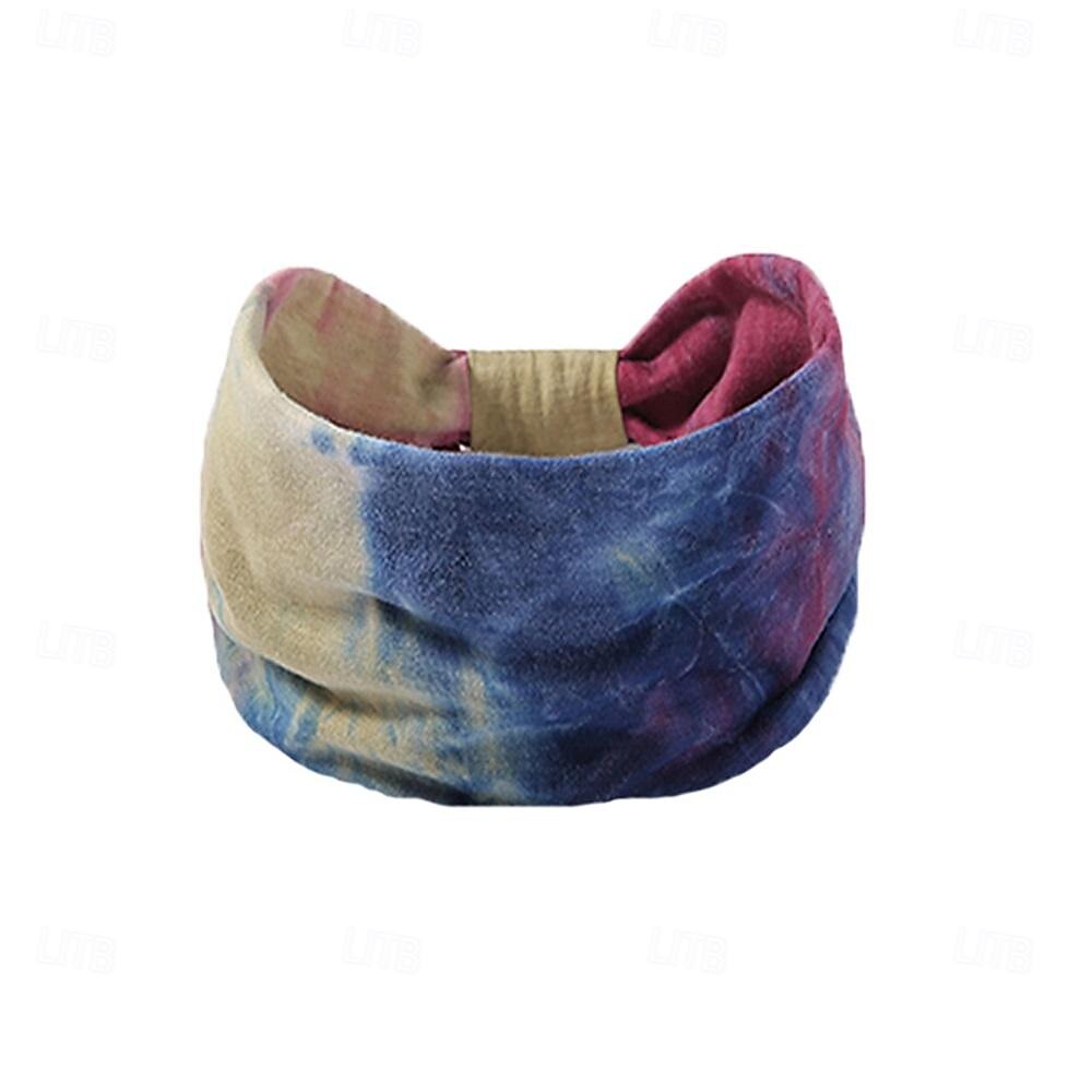 fasce boho larghe fasce per capelli turbante stile africano fasce annodate elasticizzate leopardate fasce floreali elastiche per capelli yaga accessori di moda per donne e ragazze nere (set 6) del 2025 a $6.99 –P14