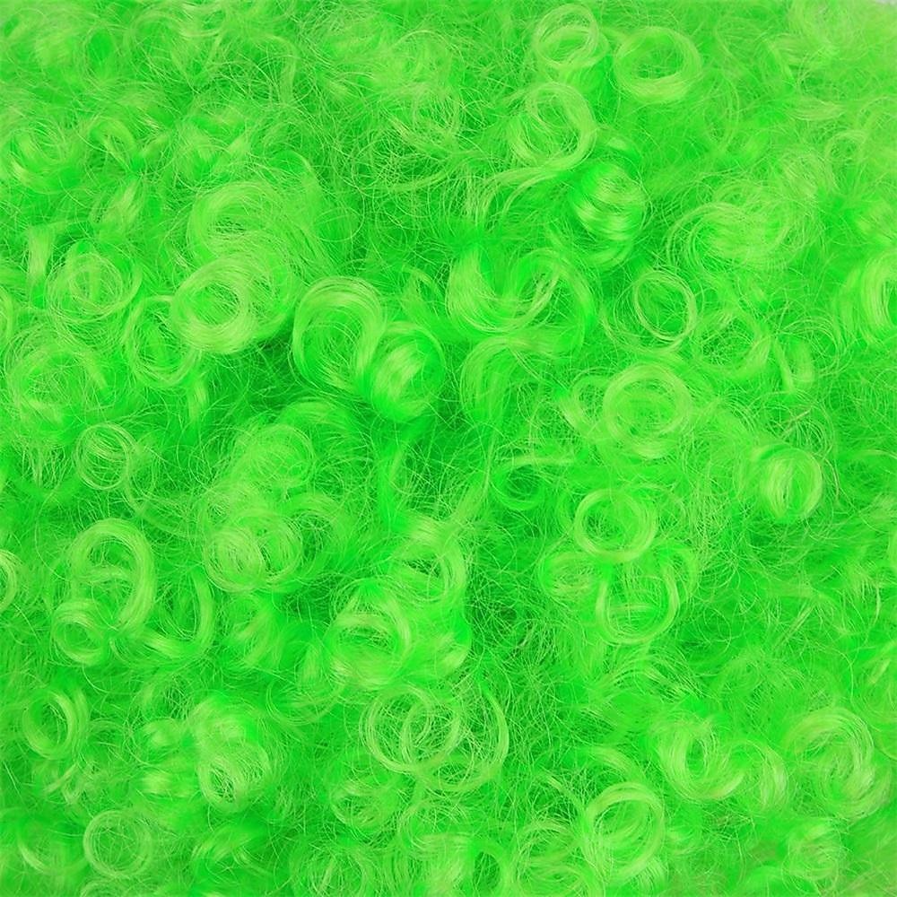rövid, göndör, göndör afro paróka nőknek 70-es évek szintetikus hőálló parókák vicces party cosplay haj St. Patrick napi parókák 2025 - $21.99 –P11