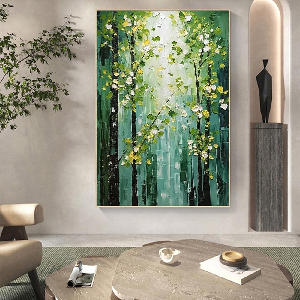 Mintura Handmade Abstract Tree Landscape Oil Paintings On Canvas Wall Art Decoration Modern Forest Picture For Home Decor Rolled Frameless Unstretched Painting 2026 - $130.99 –P6