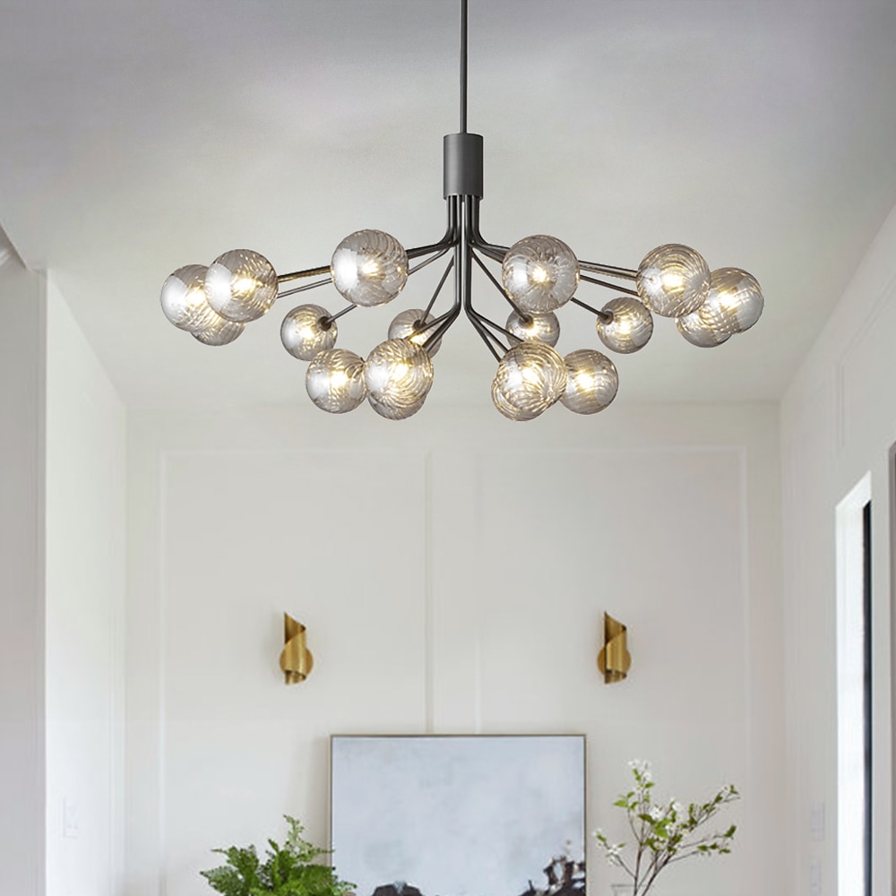 9-Licht 110 cm Laterne Desgin Insel Design Pendelleuchten Kupfer Glas Künsterlischer Stil Stilvoll Messing Modern Nordischer Stil 110-120V 220-240V 2025 - $615.59 –P15