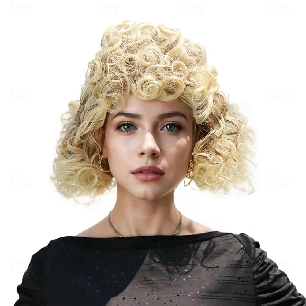 ColorGround Old Lady Granny Silver White Curly Wig 100 Days of School 2026 - $26.99 –P8