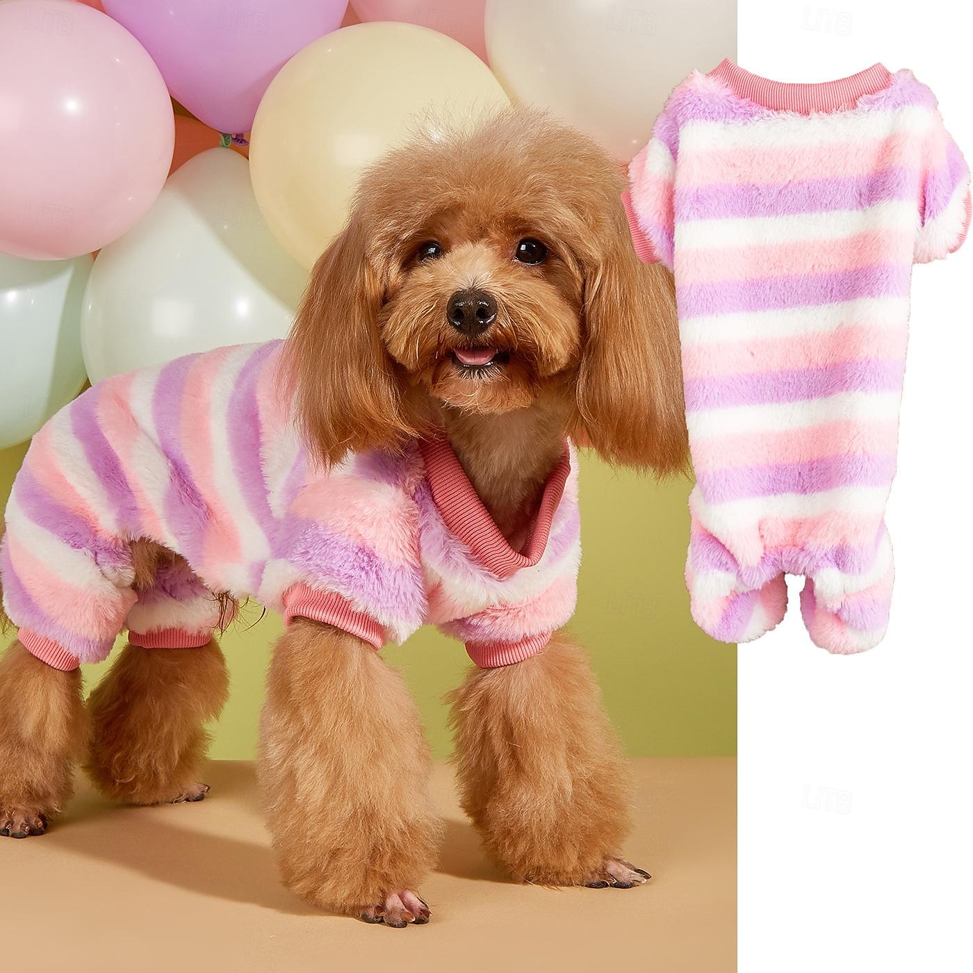 Hund Katze Overall Niedlich Lässig Winter Atmungsaktiv Weich Waschbar Bequem Outdoor Alltagstauglich Hundebekleidung for Bichon Frise Zwergspitz Baby Haustier Papillon Klein 2025 - $26.99 –P8