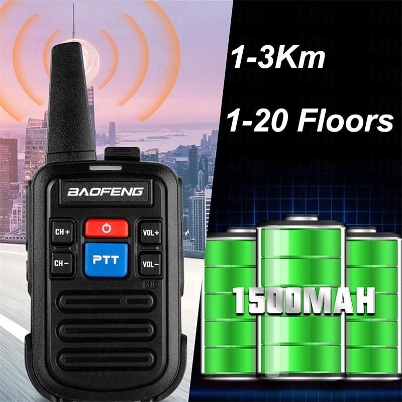Мини-рация baofeng uhf 400-470 МГц, портативная двухдиапазонная радиостанция bf-c50, 16 каналов, дальняя связь, 5 Вт, двусторонняя радиосвязь с зарядным устройством 2025 - $51.99 –P5