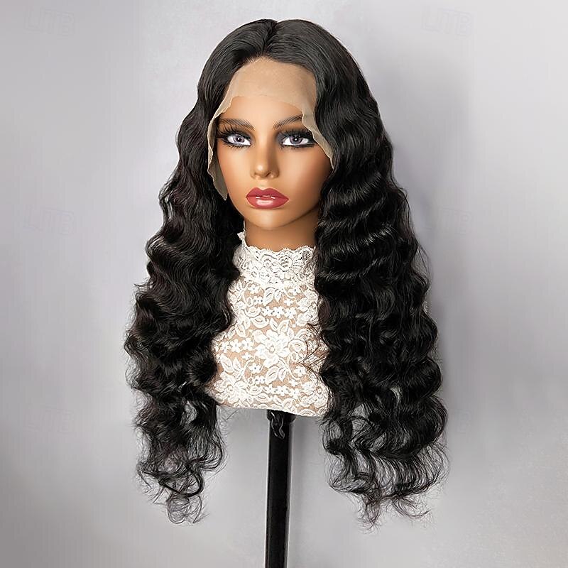 13x6 solta onda profunda perucas dianteiras do laço perucas de cabelo humano 180% densidade com cabelo do bebê de 2025 por $259.09 –P4