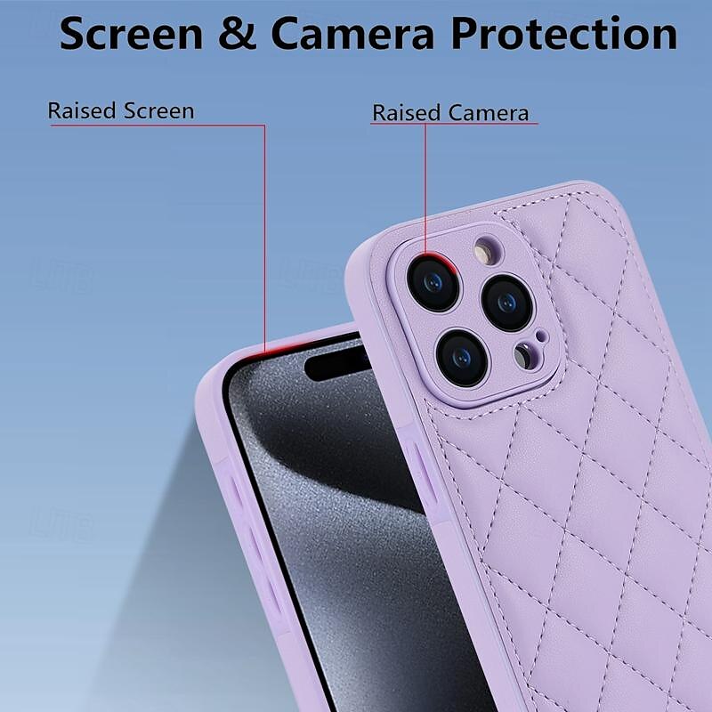 телефон Кейс для Назначение iPhone 15 Pro Max iPhone 14 13 12 11 Pro Max X XR XS 8 7 Plus Кейс на заднюю панель с ремешком с ремешком на запястье Защита от удара Геометрический рисунок ТПУ Кожа PU 2025 - $18.99 –P8