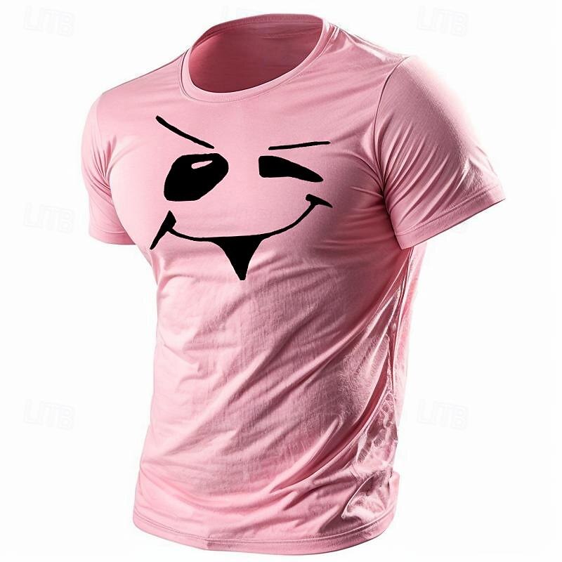 Муж. Смешной Футболка Полиэстер С короткими рукавами Графика Рубашка Армейский зеленый / Оливковый Армейский зеленый + черный Черный 1 Удобная футболка Для спорта и активного отдыха Праздники 2025 - $17.99 –P13