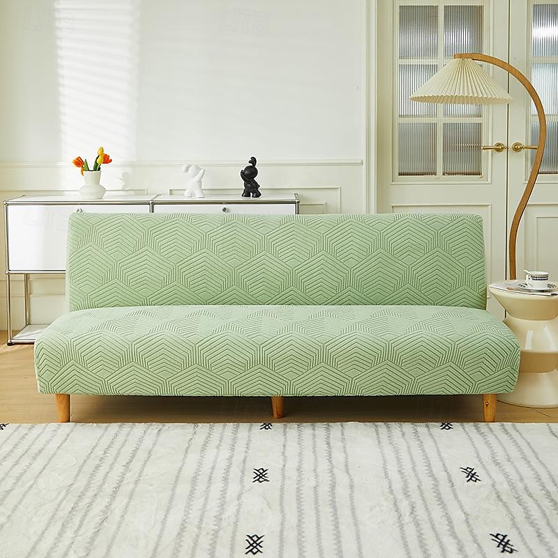 Copridivano letto senza braccioli in tessuto jacquard di 3 misure diverse, copridivano con decorazioni per Capodanno, protezione elasticizzata, copripanca elastico del 2025 a $30.99 –P18