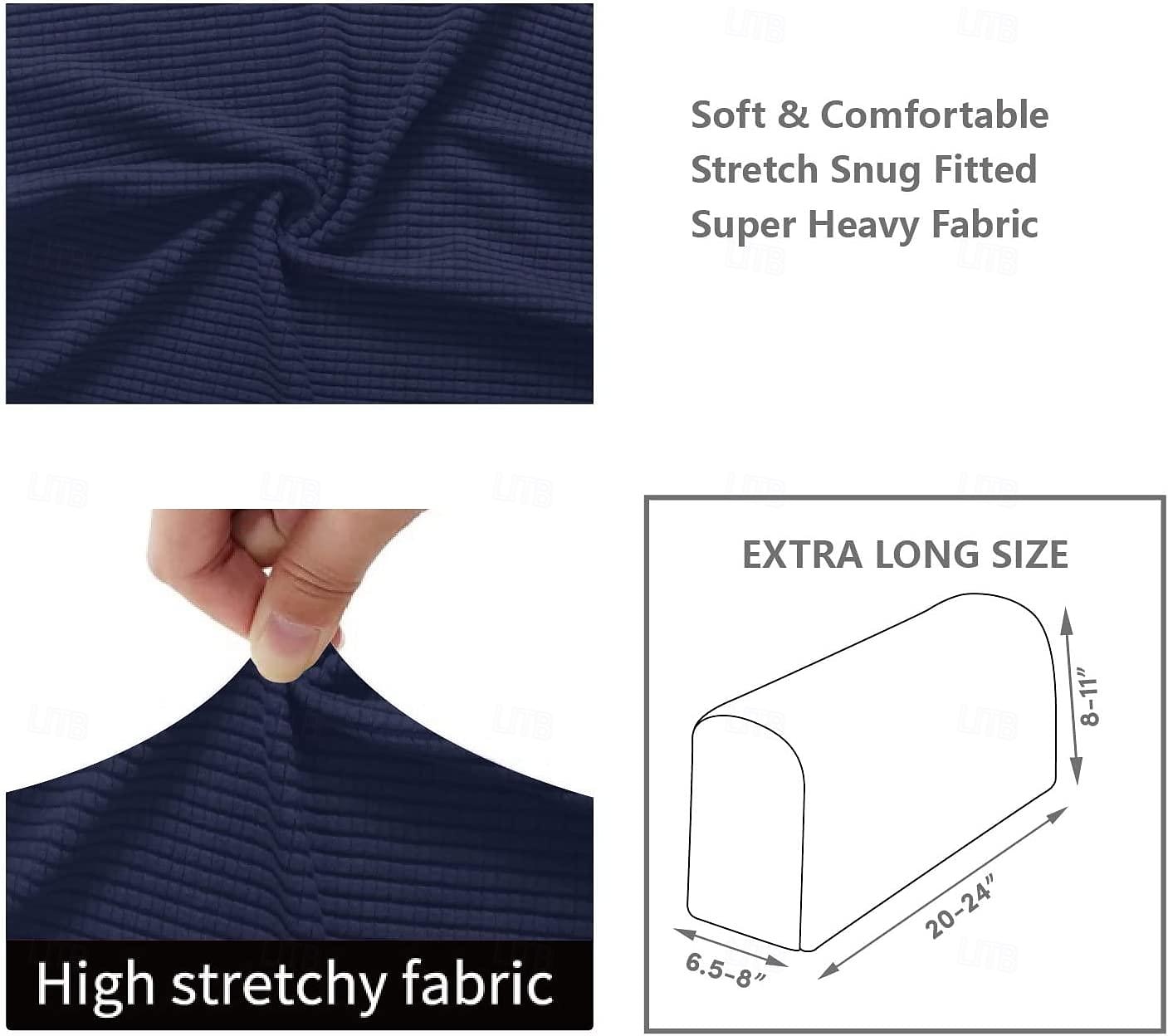 2 τμχ ελαστικά καλύμματα υποβραχιόνιου spandex ζακάρ καλύμματα μπράτσων μαλακό και ελαστικό προστατευτικό για καρέκλες καναπέ καναπέ πολυθρόνα slipcovers καναπέ ανάκλιντρο 2025 - $15.49 –P1