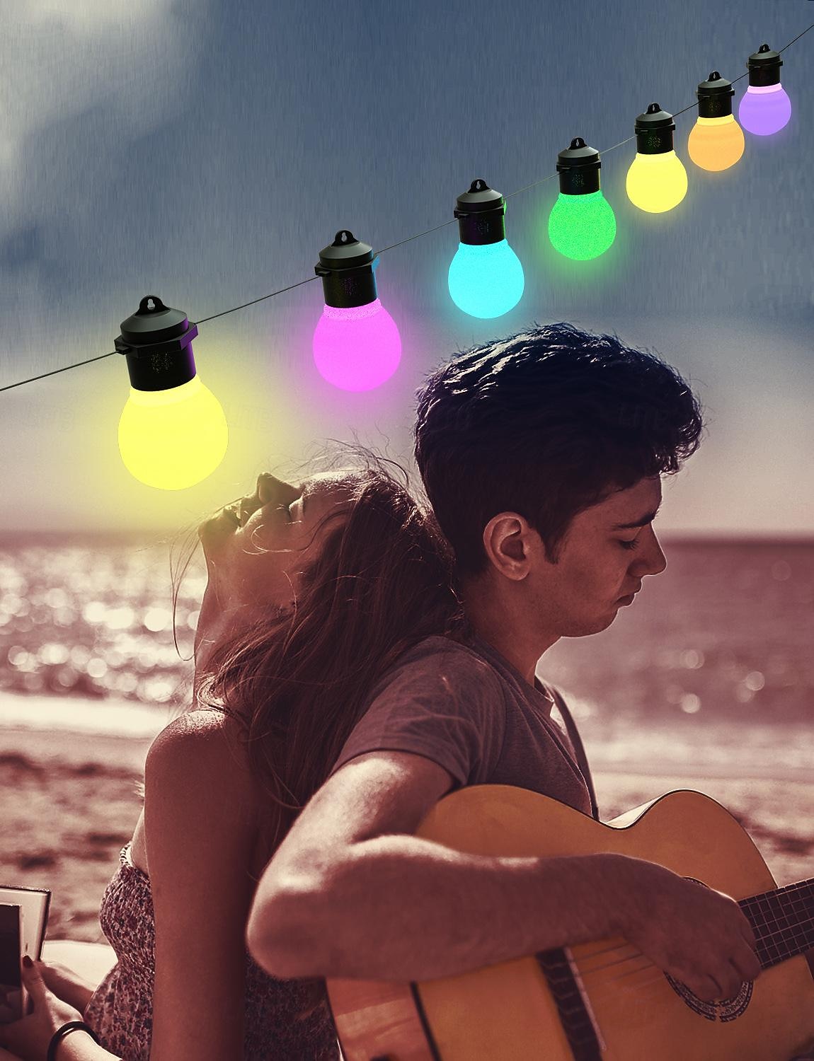 Luci Stringa Esterne Smart LED G50 Phantom con Controllo Bluetooth  APP Luci Musicali Alimentate USB per Decorazioni Natalizie e Campeggio del 2025 a $38.99 –P1