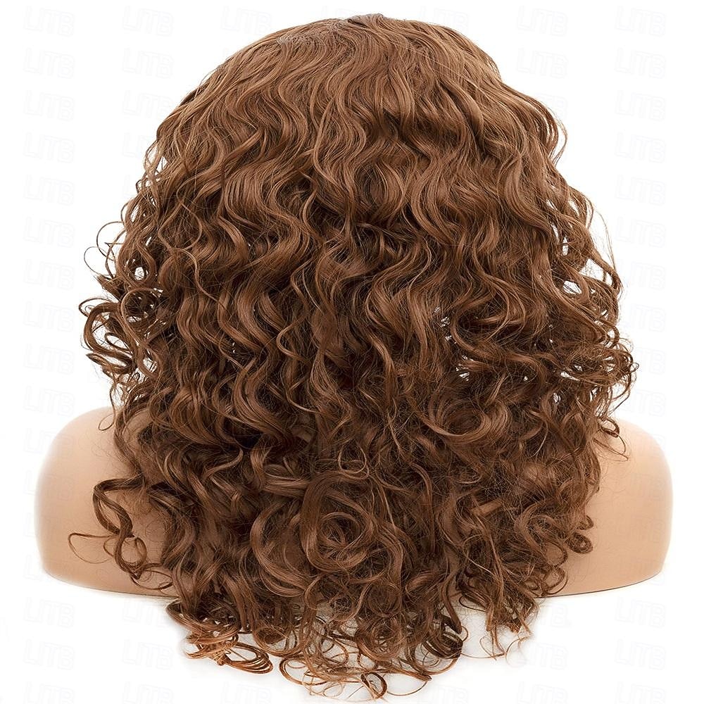 Rugelyss Vintage Wigs Dark Brown Rednish Maroon Wig for Women Lady Natural Synthetic Full Wigs for 70s Cosplay Costume Disco Hair Wig Halloween Wigs 2026 - $20.99 –P5