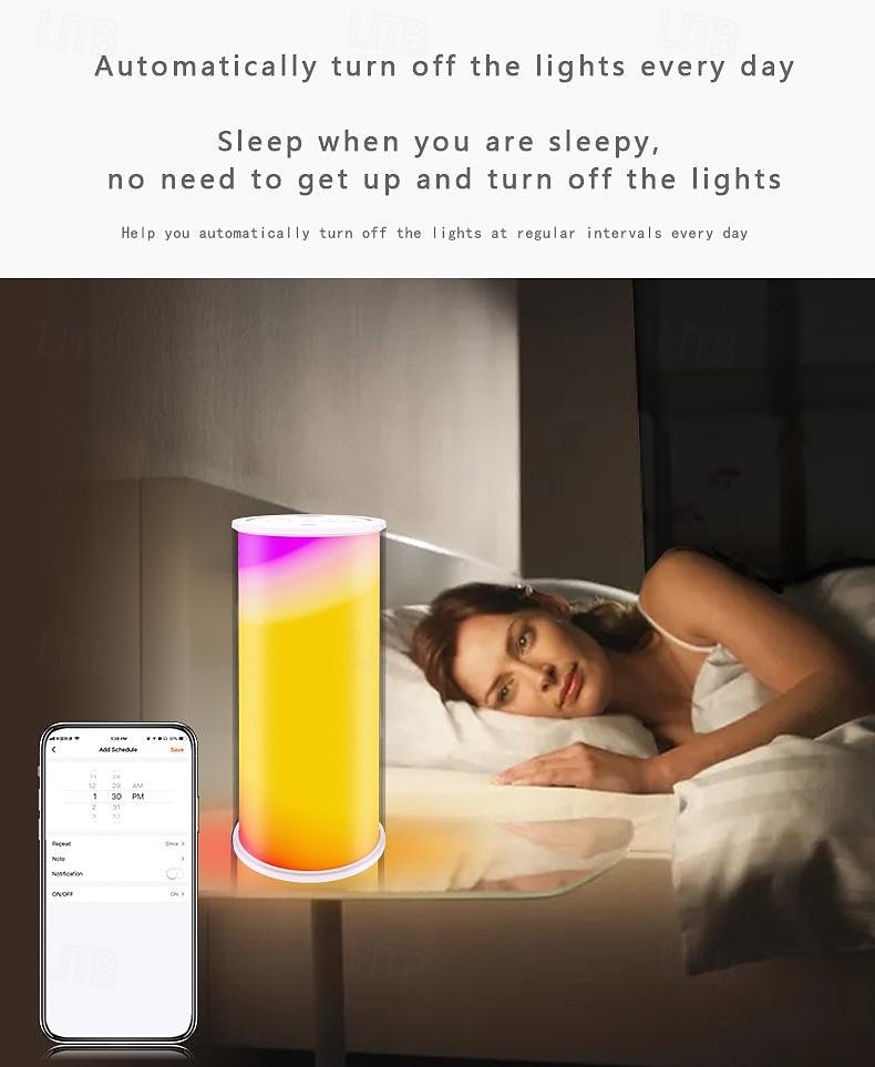 LED Smart Light Alexa Voice Tuya WiFi Smart Desk Lamp – Color Changing, Mobile App Controlled Small Night Light for Home Decoration 2026 - $67.99 –P2