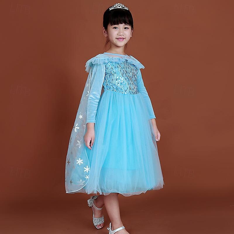 Frozen Princess Fairytale Elsa Dress Outfits Flower Girl Dress Cute Movie Cosplay for Girls' Kid's Wedding Wedding Guest 2025 - $55.99 –P6