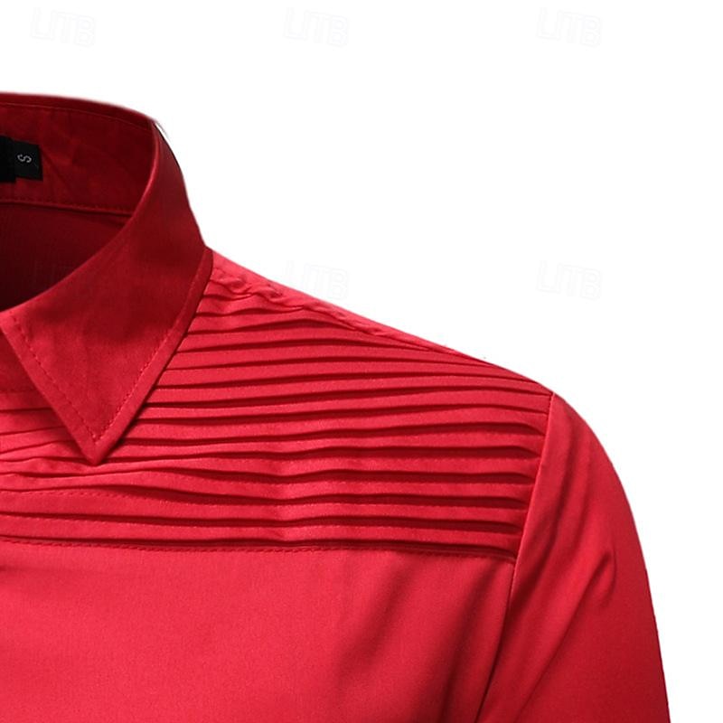 Camisa Social Masculina Vintage - Estilo Retrô Para Festas E Dia A Dia