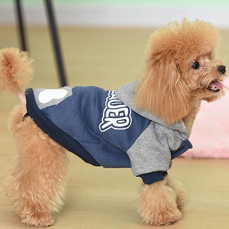 Dog Cat Hoodie Fashion Cute Winter Warm Soft Washable Comfortable Outdoor Sports Dog Clothing for Bichon Frise Poodle Pomeranian Baby Pet Papillon 2025 - $26.99 –P2