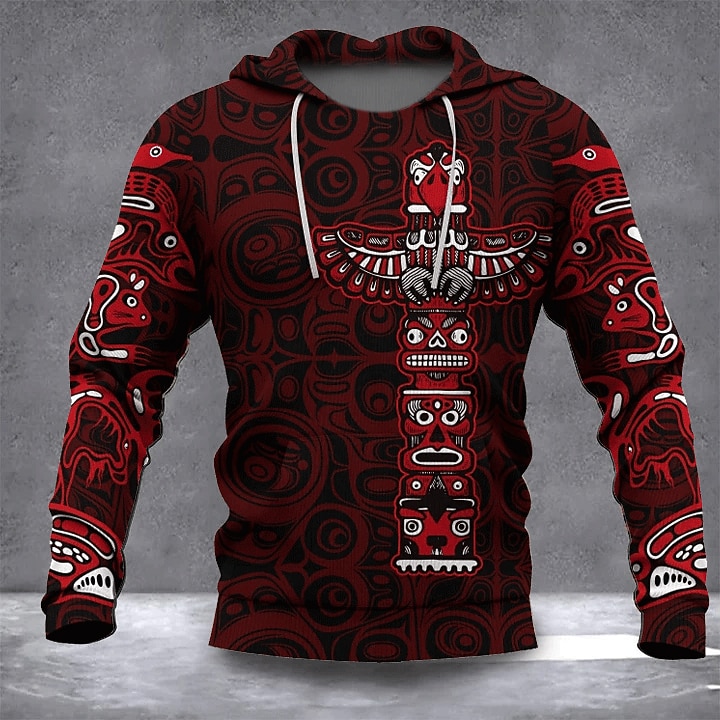 Per uomo Grafico Tribale Felpa con Cappuccio Felpe con cappuccio Felpa Quotidiano Etnico Casual Stile nazionale Manica Lunga Con Cappuccio Vacanza Sport all'Aperto Ferie Abbigliamento casual alla moda del 2026 a $32.99 –P3