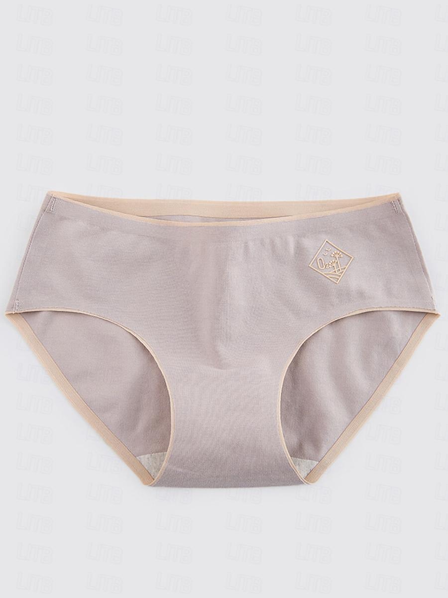 Damenhöschen reine Farbe einfache tägliche Bett Baumwolle atmungsaktiv Sommer Frühling Home Outfits 2025 - $7.99 –P2