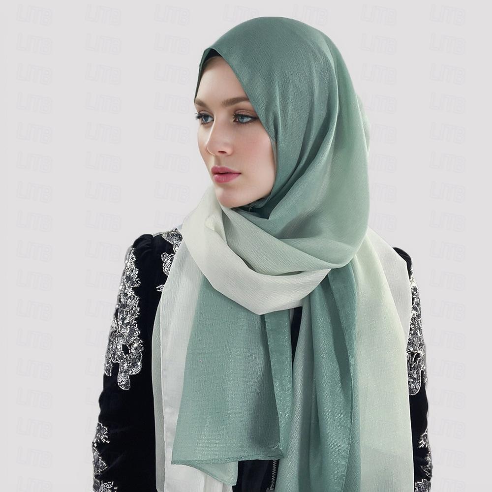 Mujer Chales Hijab Bufandas Dubai islámico árabe musulmán Ramadán Adulto Tocados 2026 - $19.49 –P3