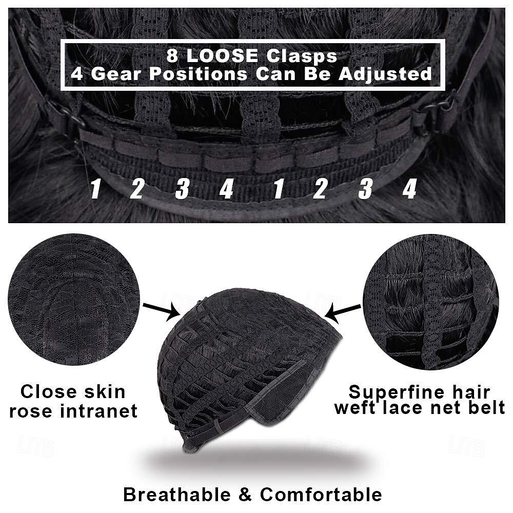 Parrucca ramata con frangia parrucche morbide e ondulate lunghe per le donne parrucca sintetica riccia sostitutiva per costumi di Halloween parrucche per feste cosplay del 2025 a $19.99 –P6