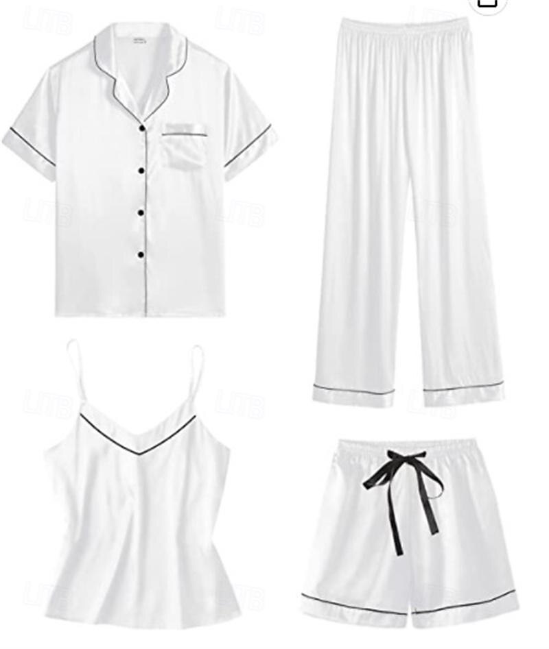 Vuxna Ensfärgat Pyjamas Nattkläder Onesie-pyjamas Kigurumi pyjamas Pyjamas För Dam Dagliga kläder Tecknad serie 2025 - $39.99 –P3