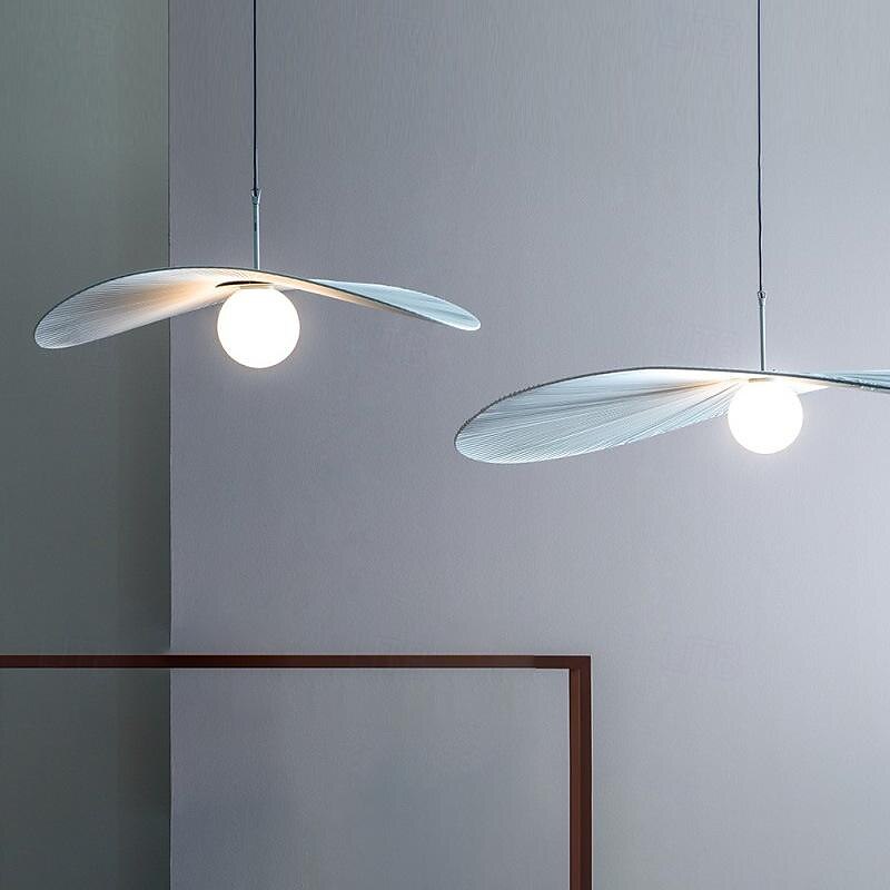 Lampe suspendue LED couleur de lumière chaude, design rond, luminaire suspendu en tissu, style nordique moderne, lampes suspendues pour salle à manger, chambre à coucher, 110-240v de 2025 ? $399.99 –P2