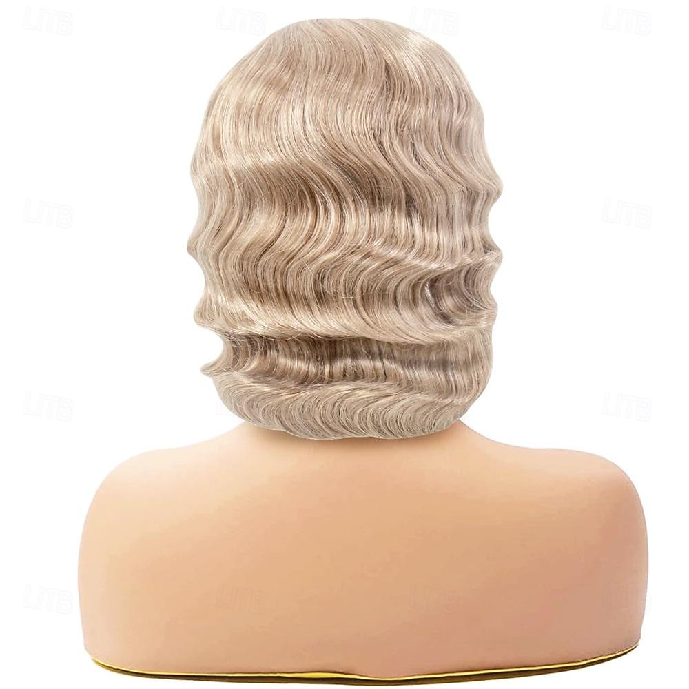 Brown Wig 1920s Lady Finger Wave Wig Vintage Brown 20s Wig Women Retro Synthetic Hair Carnival Cosplay Party Costume Wig Halloween Wigs 2026 - $18.49 –P6