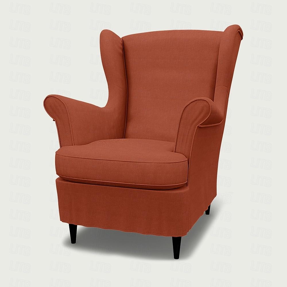 Capa de Cadeira Wingback em Linho com Capa de Braço Lavável à Máquina Secável de 2025 por $209.59 –P16