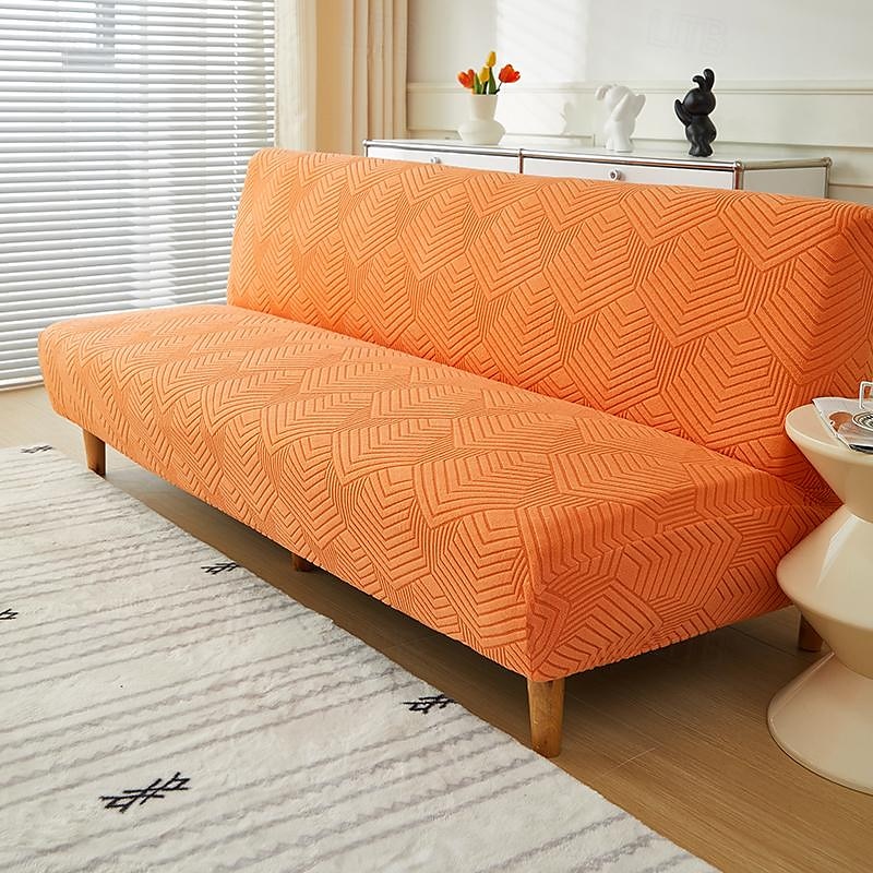 Copridivano letto senza braccioli in tessuto jacquard di 3 misure diverse, copridivano con decorazioni per Capodanno, protezione elasticizzata, copripanca elastico del 2025 a $30.99 –P2