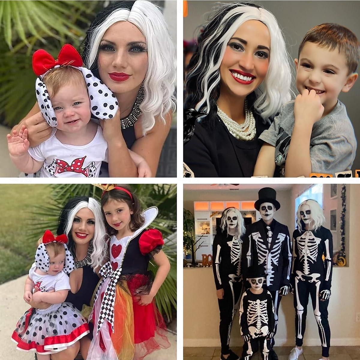 Sto a jeden dalmatin Cruella de Vil Cosplay kostým Náhrdelník Úbory Vánoce Vinobraní Módní Filmové kostýmy for Dámské Dospívající Dospělé Karneval Plesová maškaráda 2025 - $88.99 –P14