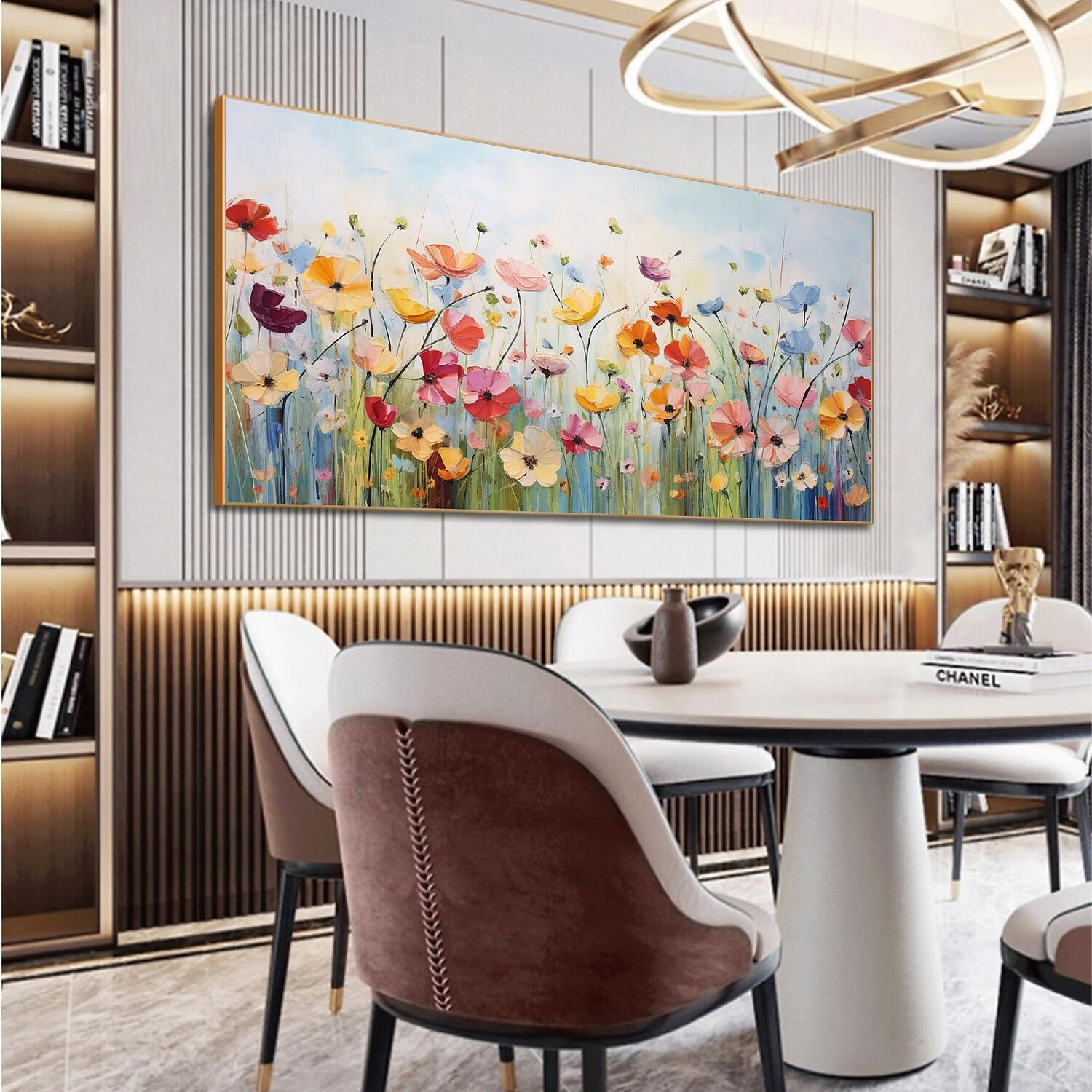 Handmade Original Flower scenery Oil Painting On Canvas Wall originate Art Painting for Home Decor With Stretched Frame/Without Inner Frame Painting 2025 - $150.99 –P4