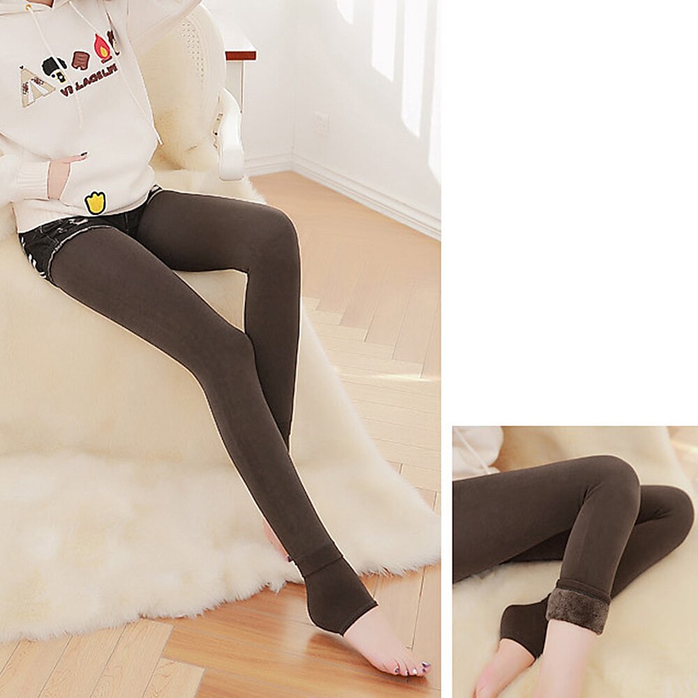 Mujer Pantalones de lana Medias Plano Media cintura Longitud total Negro Otoño invierno 2025 - $12.99 –P13